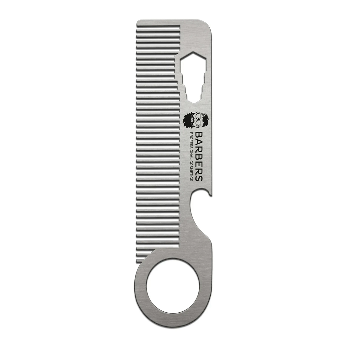 Barbers Metal Comb — металева гребінка для бороди й волосся